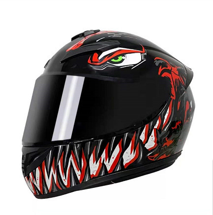 Quality Motorcycle Gear - Pełnotwarzowy kask motocyklowy z wysokiej jakości