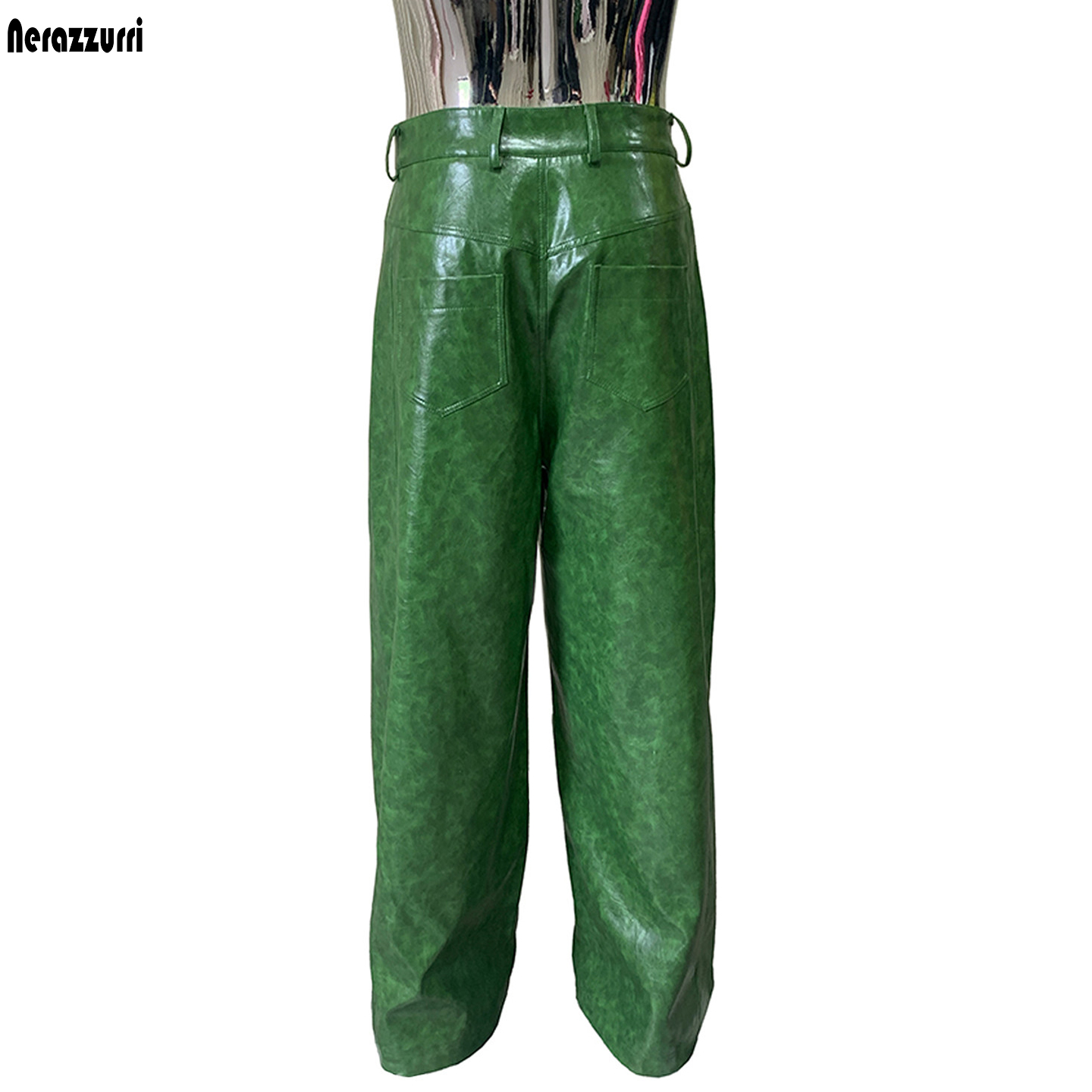 Motorcycle Gear Mens - Nerazzurri Jesienne Wodoodporne Luźne Długie Błyszczące